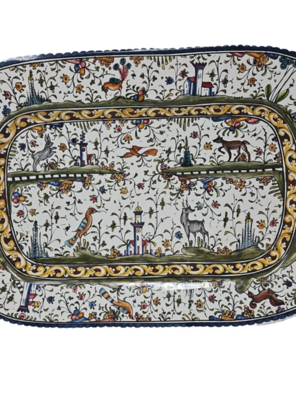Majolica Nazari Provence Platter Williams Sonoma Estrela de Conimbriga Portugal